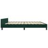 Bed Frame without Mattress Dark Green 200x200 cm Velvet