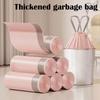 100pcs/Roll Durable 45x43cm Drawstring Trash Bags Portable Affordable Large Garbage Bag Thickened Trash Bags Household Use
