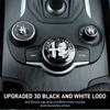Car Stickers For Alfa Romeo 1PC Car Front Grill Emblem Covers Sticker Center Console Knob Interior Sticker For Alfa Romeo Sporti