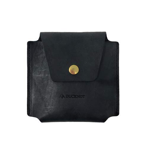

DUCKNOT Esbit Pocket Stove Case, Genuine Leather Storage Case, Made in Japan (Black)
