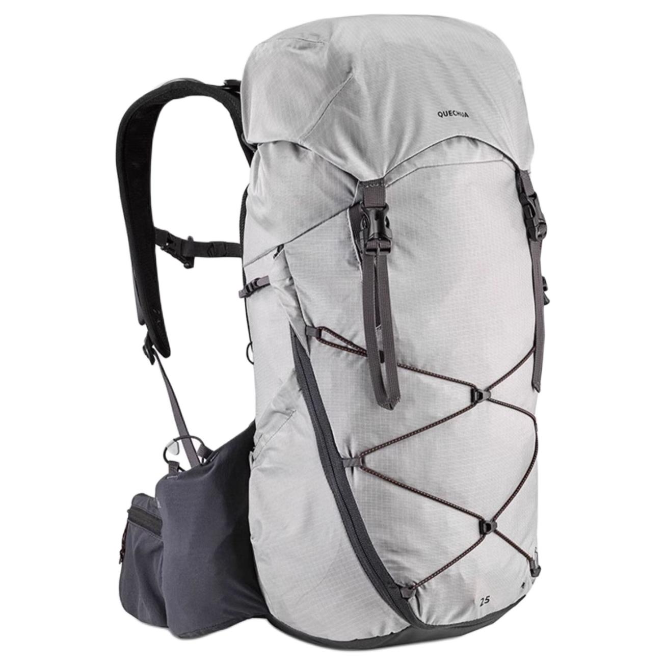 

DECATHLON25L Breathable large capacity travel hiking bag backpack outdoor bag for men and women for couples светло-серый