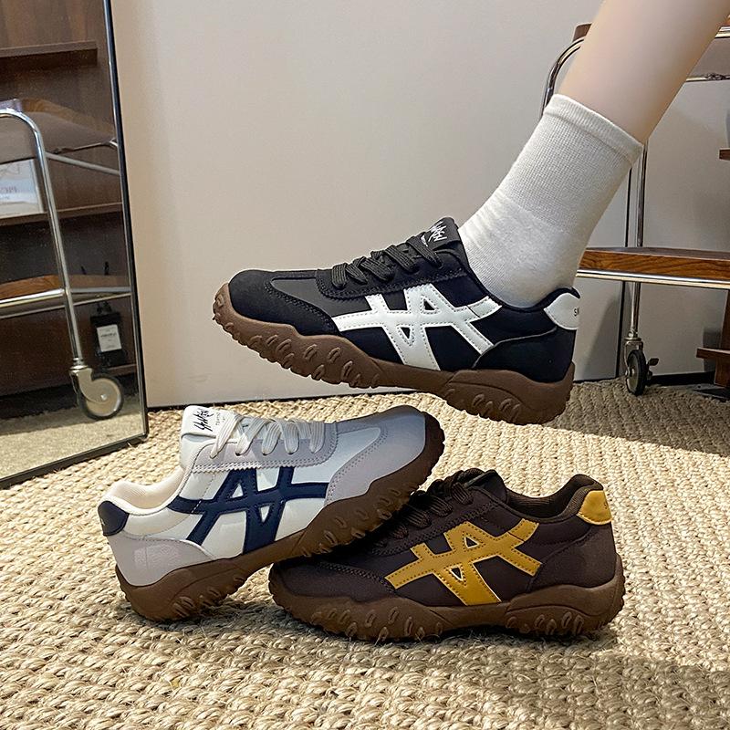 Agande Plateau-Trainingsschuhe Neue Herbst-Retro-Freizeit-Sportschuhe Weichsohlige Dad-Schuhe