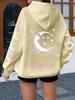 Polka Dot Star Printed Hooded Sweater Design Sense Loose Personalized Jacket Spring and Autumn Jacket