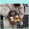 Bolso Tote de Peluche Hello Kitty con Estampado de Leopardo para Mujeres y Hombres Adecuado para Viajar