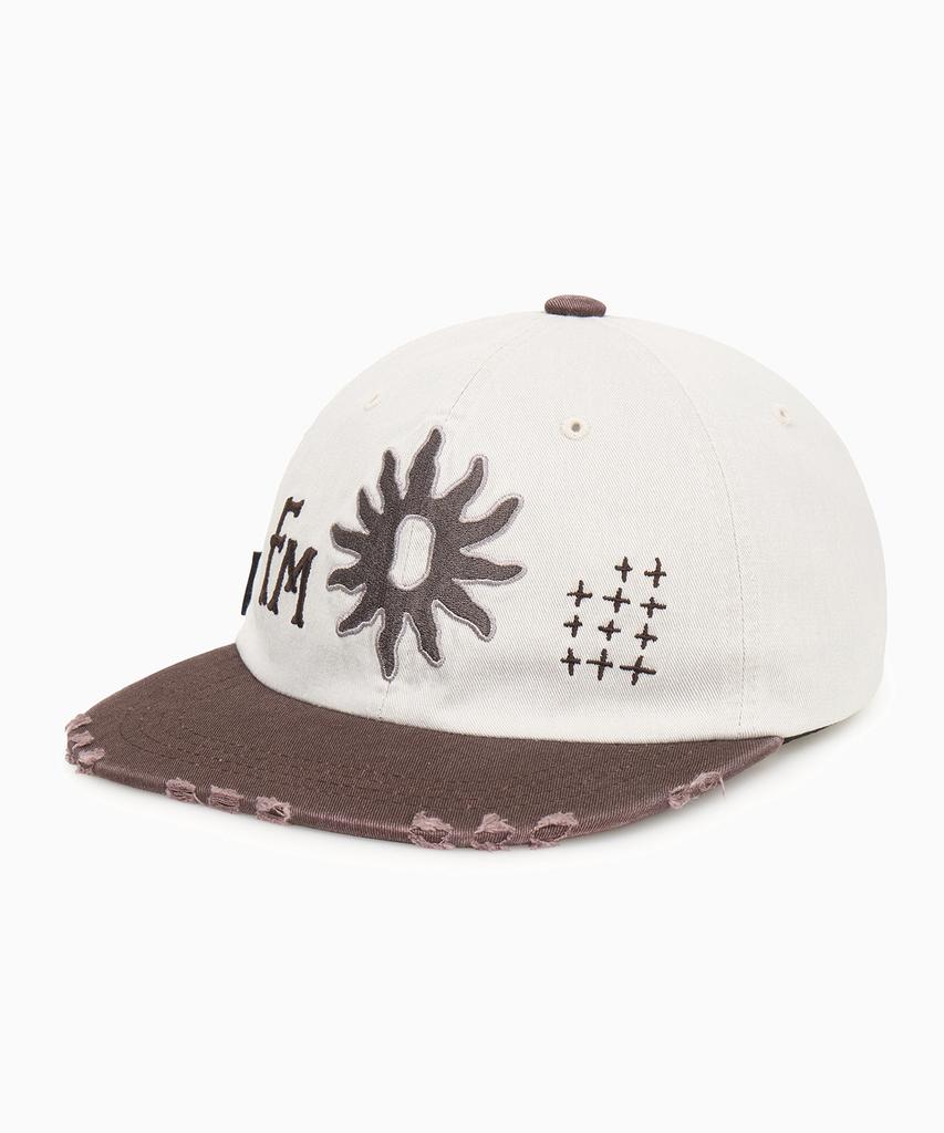 FREEMARIO Sunburn Damaged Cap [Brown]