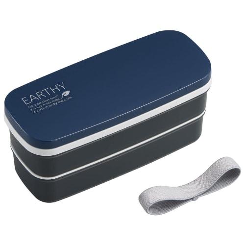 OSK Two-Tier Lunch Box, Navy, PW-28K