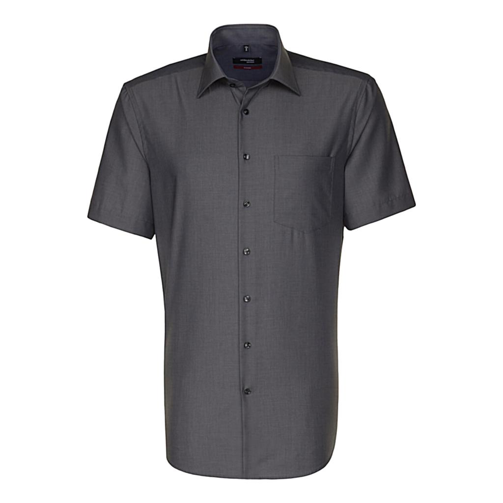 Seidensticker Mens Kent Collar Regular Short-Sleeved Business Shirt