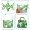 Easter Handbag Clear Printing Felt Cute Carrot Rabbit Pattern DIY Candy Packing Tote Bag Home Decor