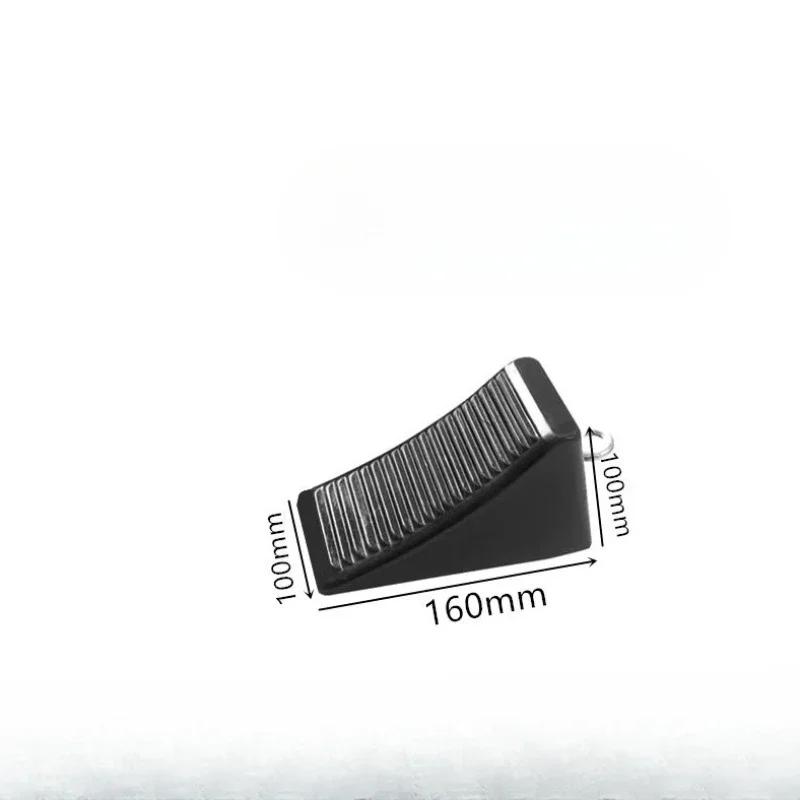Portable Car Anti Slip Stop with Handle, Car Tire Rubber Parking Stop,plastic Triangular Slope Anti Slip Support Pad Accessories