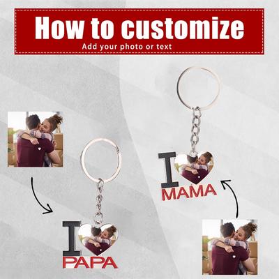 Key Chain Pendant Cross-border Stainless Steel Holiday Gift Small Gift Engraved Metal Key Chain