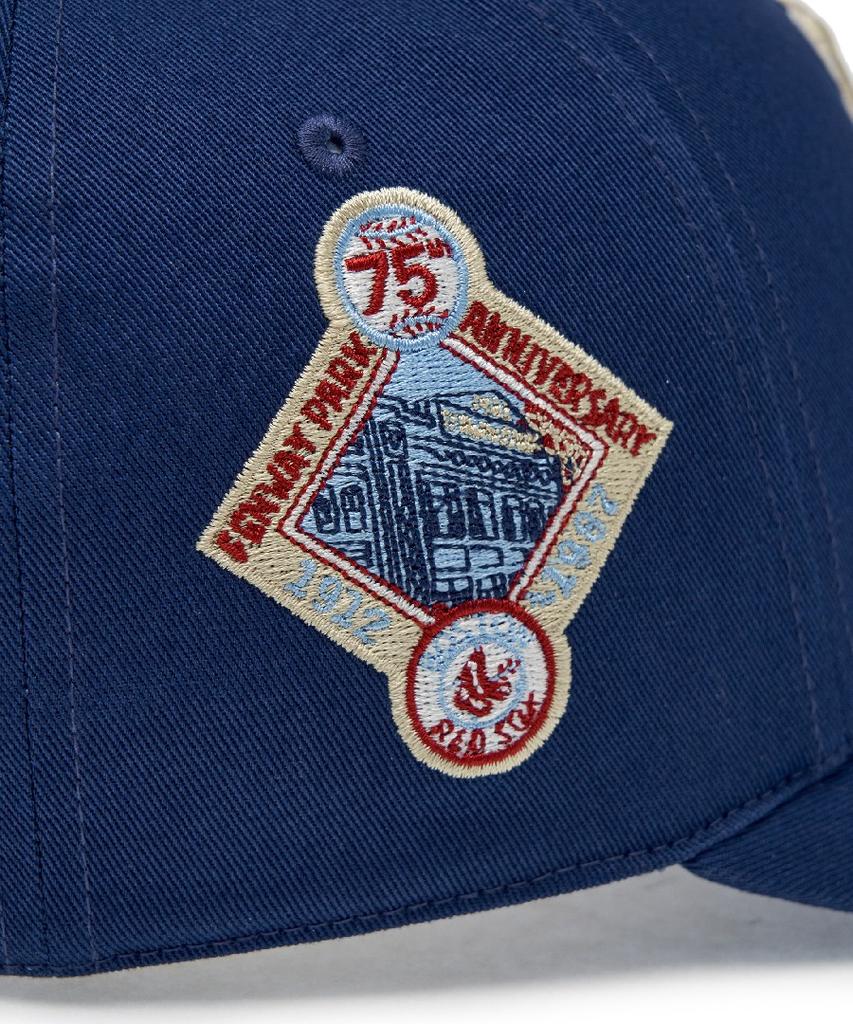 Emelbi Signature All-Over Patch Structure Ball Cap Bos (Mg.Navy)