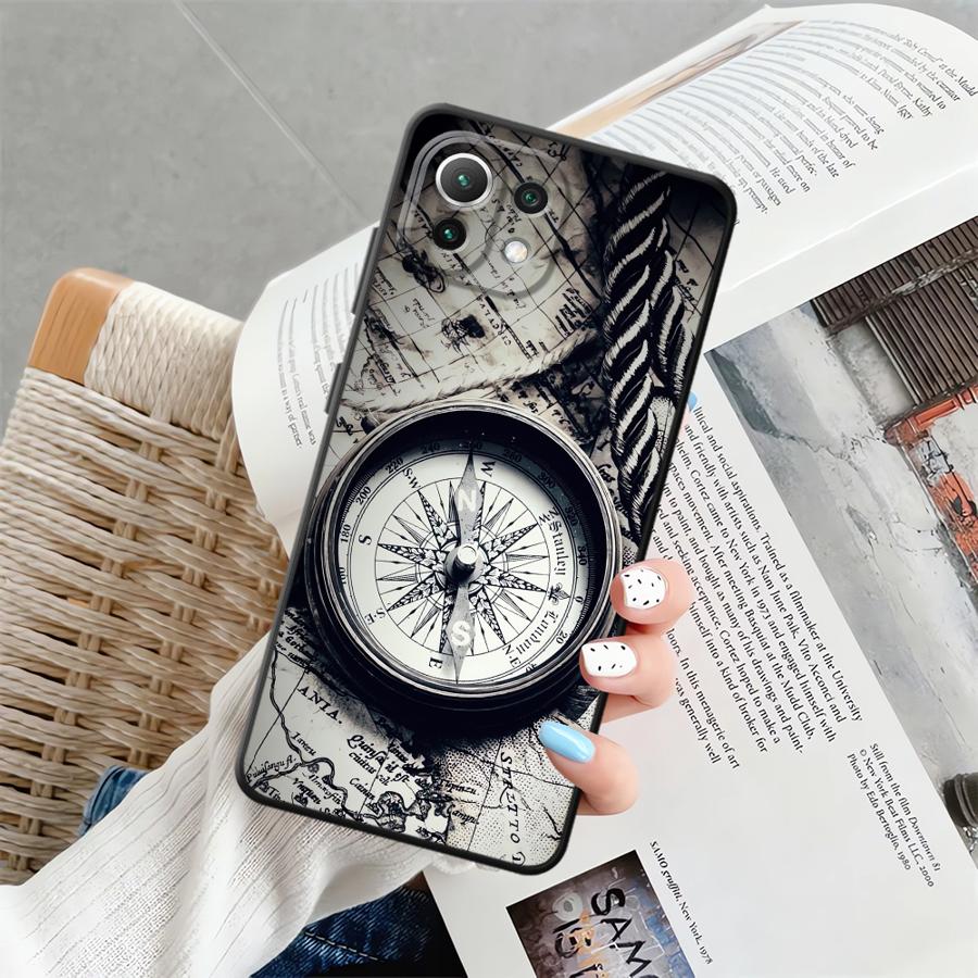 Funda Phone Cover Case for Xiaomi Mi 14 11T 13 Lite 12X 12 10T 12T Pro 11 Retro Map Table