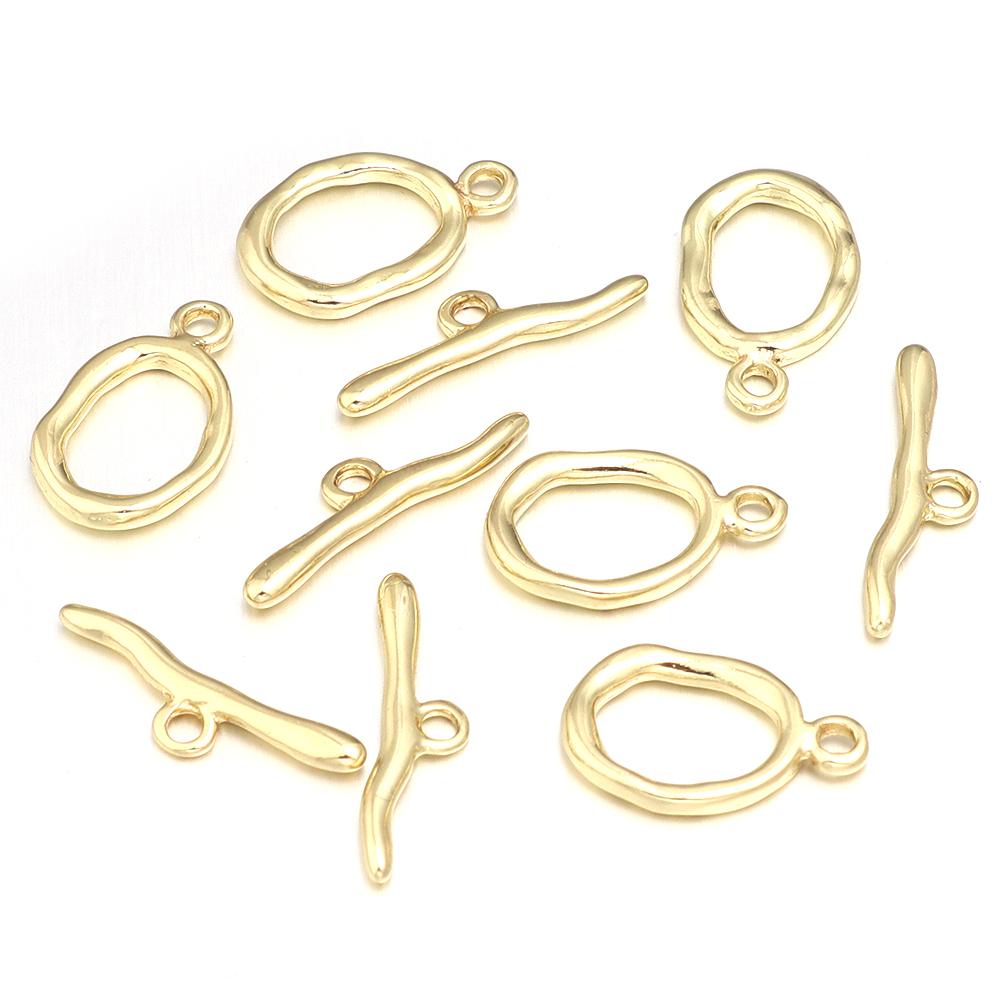 

5Sets Copper OT Clasps Metal Ring Toggle Clasps Buckle Connectors For Jewelry Making DIY Handmade Necklace Bracelets Accessories
