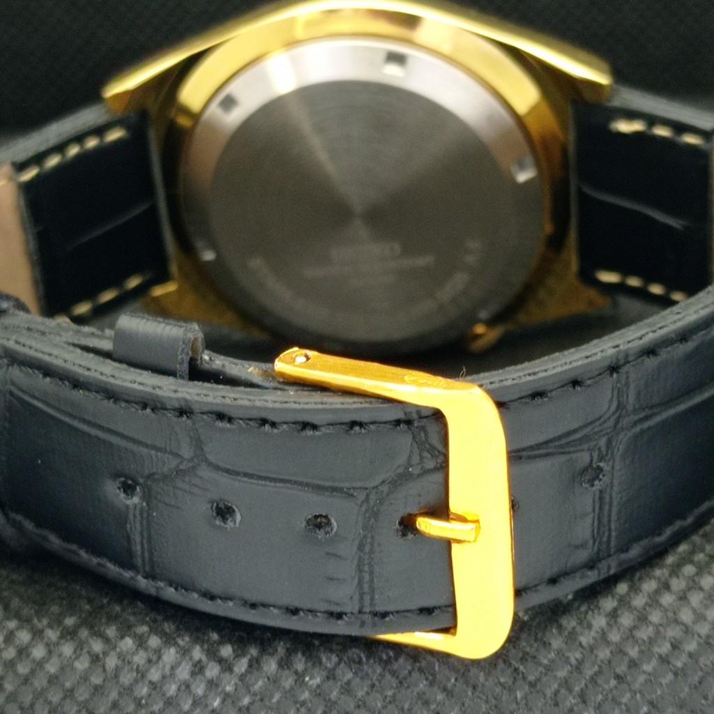 REFURBISHED VINTAGE SEIKO 5 AUTO 6309A JAPAN MENS DAY/DATE BLACK WATCH A309511-9 Seiko-a309511-1