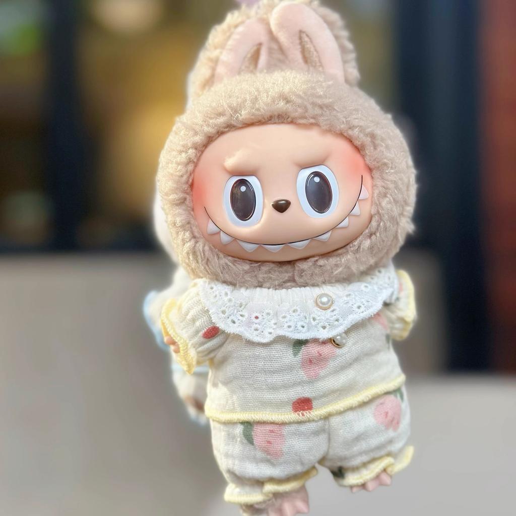 17CM Cm Labubu Baby Clothes Blind Box Pendant Labubu Doll Cute Home Clothes