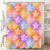 Vintage Bathroom Shower Curtains with Flower Pattern Decorative Bathrooms Waterproof Fabric Shower Curtain Multi Color (Purple)