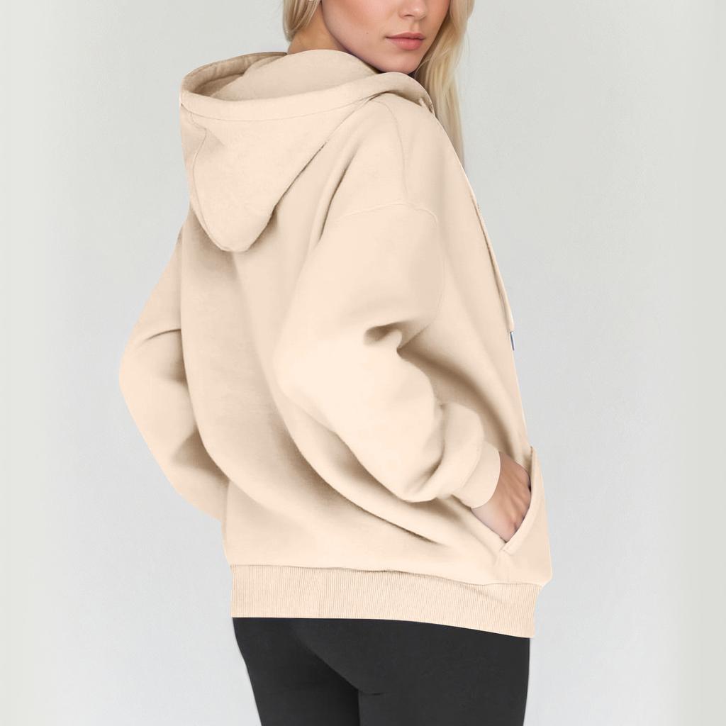 Womens Zip Up Hoodies Oversized Sweatshirts Fall Fashion Outfits Casual Jackets