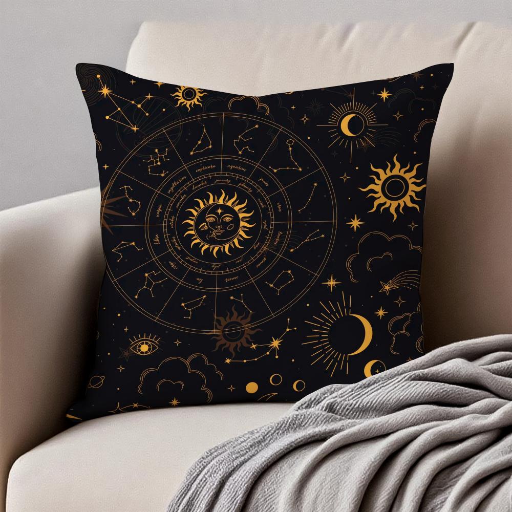 Festive Religious EEid alFitr Cushion Cover Pillowcase Antidustmite Invisible Zipper Short Plush Sofa Cushion