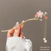 Chinesische High-End Quasten Haarnadel: Hanfu-Haaraccessoire im antiken Stil aus Holz