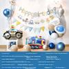 Birthday Scene Decoration, Boy Balloons, Children's Decorations, Girl's Happy Birthday Party Table Floating Decorations, Small Car Theme