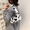 Chic 2023 Spring Plush Handbag For Women Fashionable Heart Design Casual Shoulder Bag