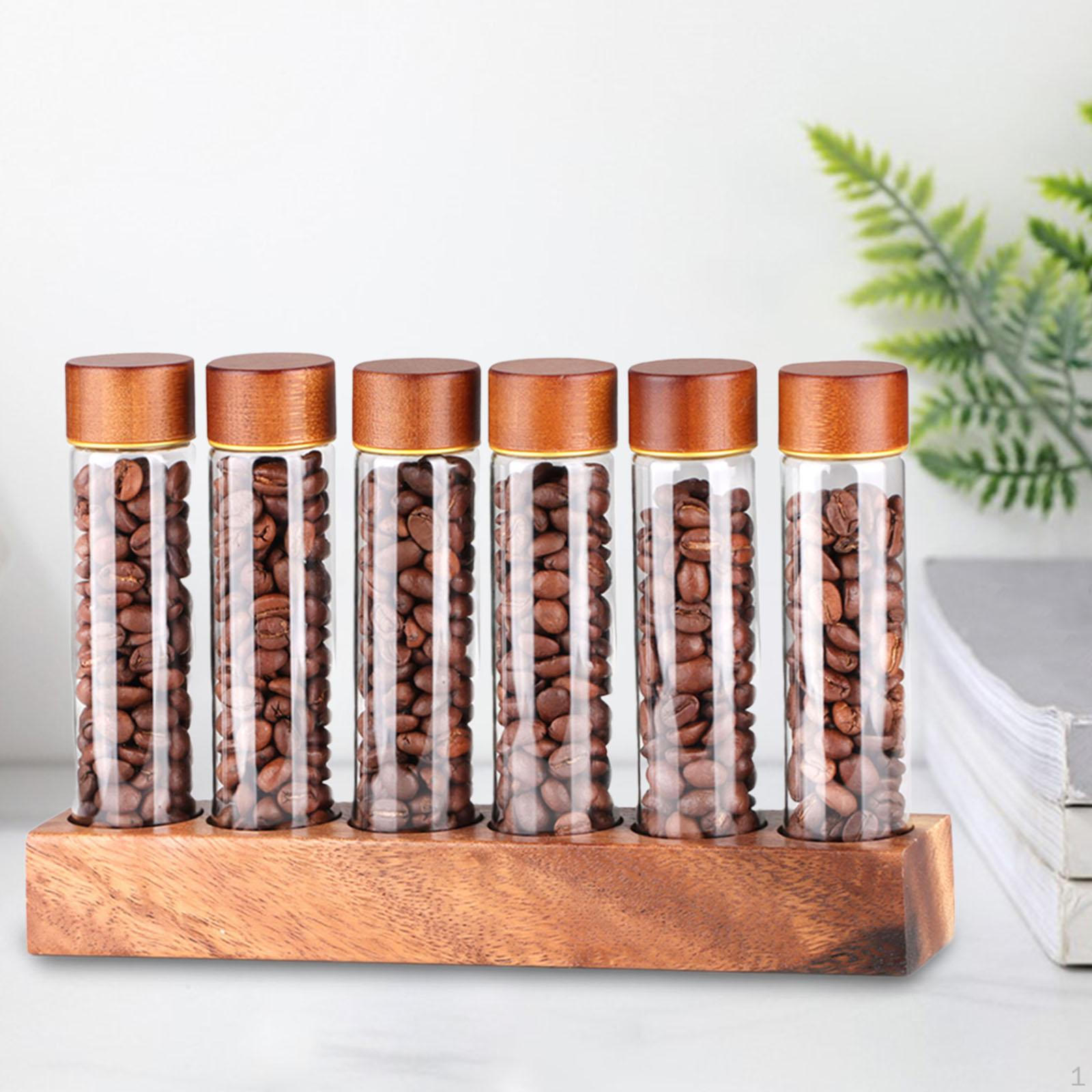 

Погреба для кофейных зерен, тубы для хранения зерновых, герметично закрытые банки с орехами, бобы 6 Holes