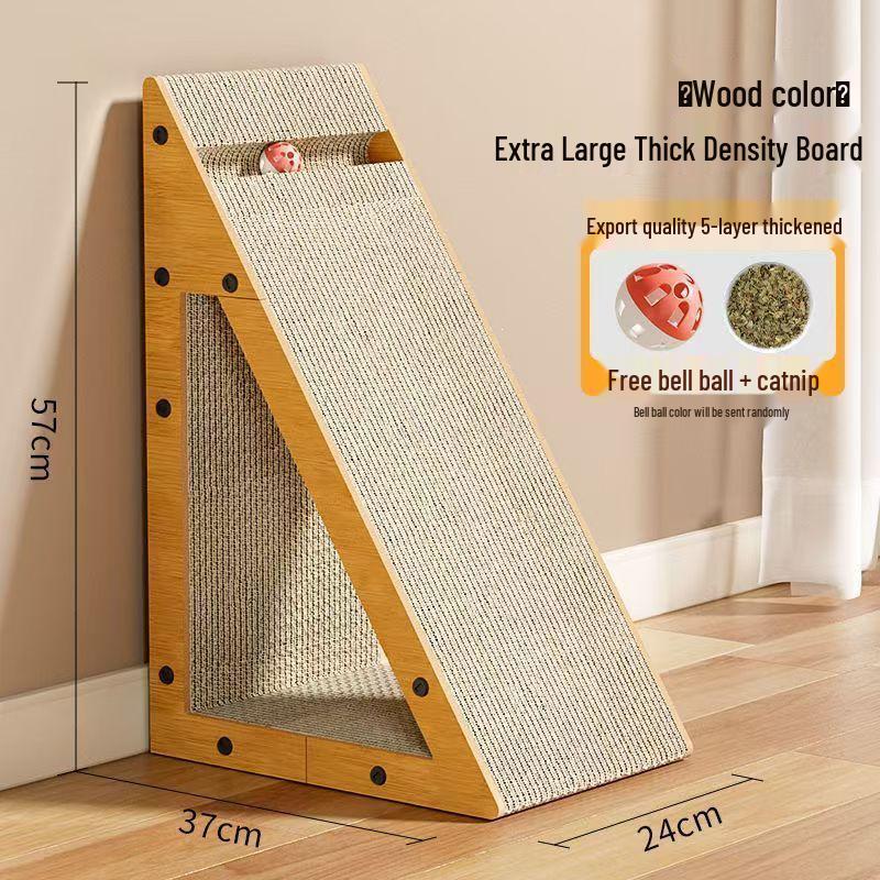 Sisal Cat Scratching Post: Durable, No-Shed, Scratch-Resistant Corrugated Cardboard with Anti-Sofa Scratch Design. Ideal for Nail Sharpening.