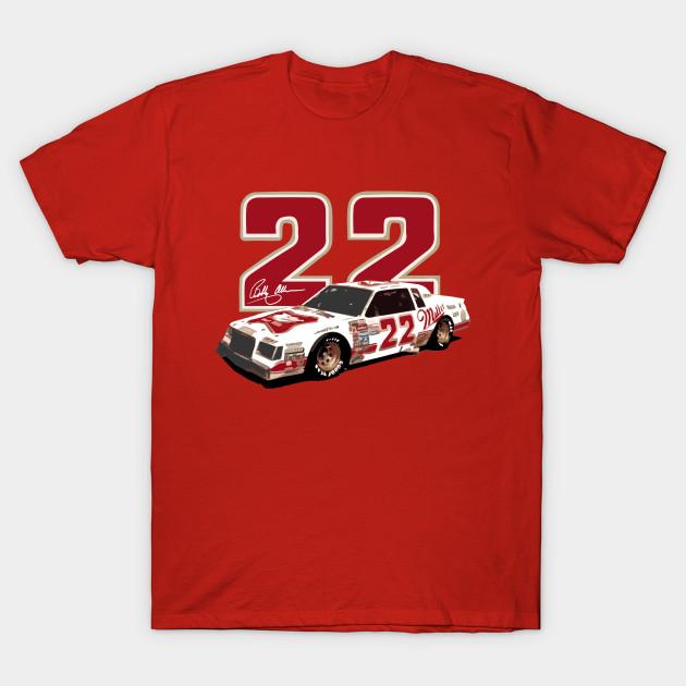 Men Black Print T-shirt 1983 Bobby Allison No-Cut Transfer Paper Print Cotton Tshirt S красный