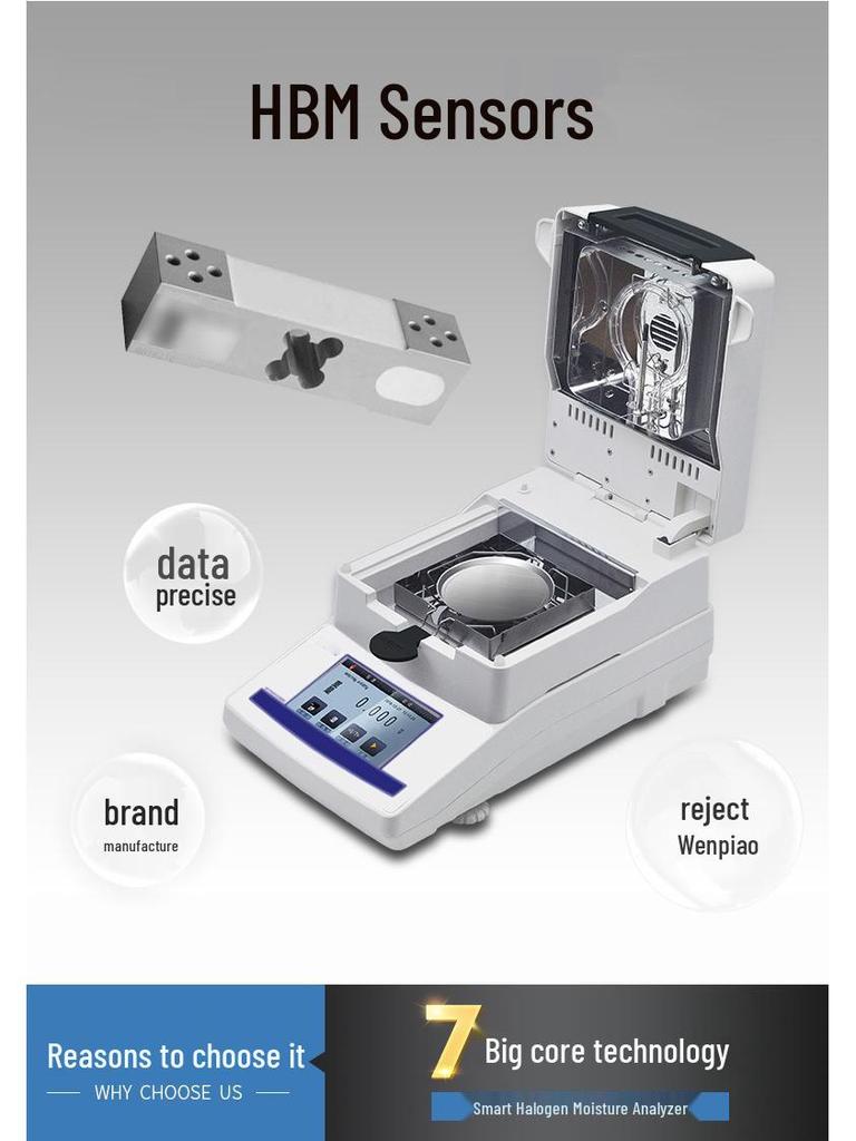 HD Touchscreen Rapid Moisture Meter & Online Analyzer