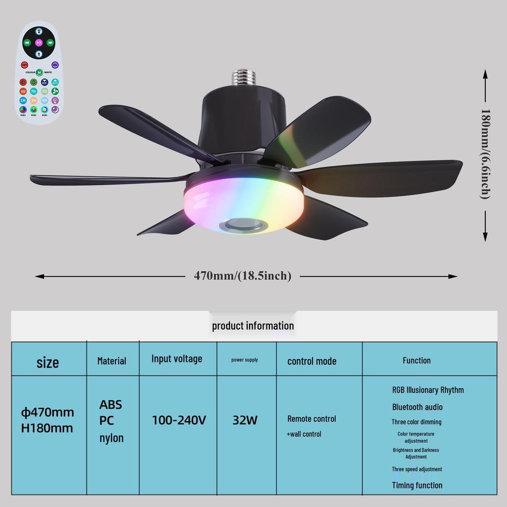 2025 Modern Minimalist Ceiling Fan Light: Integrated Fan and Chandelier for Bedroom