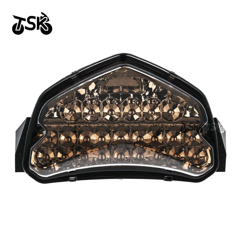 Motorcycle LED Tail Light Indicator Stop Brake Rear Warning Turn Signal Lamps Taillights for Suzuki GSXR600 GSXR750 K4 2004-2005