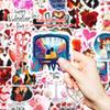 50 PCS LOVE Couple Stickers - Romantic Valentine Decals for Phone Case, Suitcase, DIY Gifts
