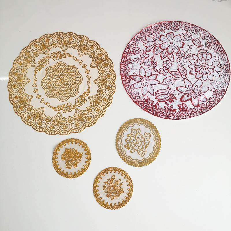 PVC Heatproof Non-Slip Table Mats and Round Coasters – Waterproof, Insulating Plastic Rubber Mats for Plates and Bowls. 10cm Round Coaster Random Design