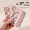 Mini Jewelry Storage Bag, Stud Ring, Bracelet and Accessory Storage and Organization, Transparent Travel Loose Change Zipper Bag