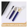 PATIKIL 3 Pcs Black Ink Ballpoint Pens, Metal Pens with Crystal Diamond, 1.0mm Medium Point, for Note Taking, Journaling, Gifts, Office Use, White