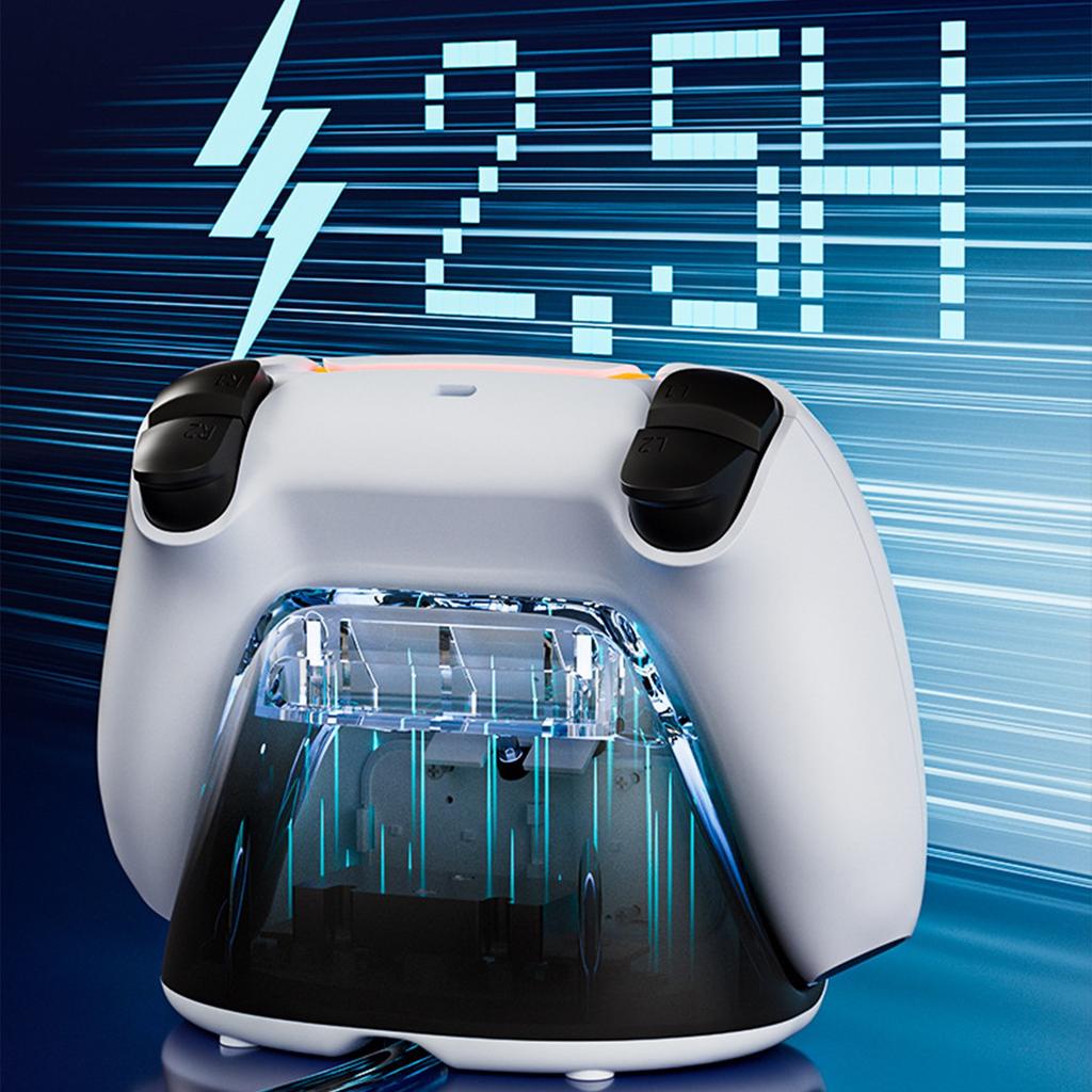 Charging Station with Time Display Clock Gamepad Charging Stand Game Controller Charging Holder Gaming Accessory