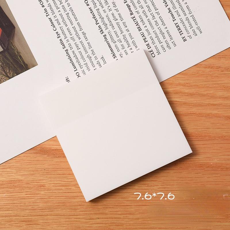 50 Sheets Colorful Waterproof PET Transparent Memo Sticky Note Paper Daily To Do It Check List Paperlaria School Stationery