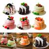Realistic Dessert Model Faux Cake Decoration for Kitchen Display and Photo Shoot Artificial Food Photography Accessories