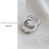 Pasurohu Ohrringe K18 18K Vergoldung Silber 925 Kleine Beliebte Creolen Damen Herren Gold Platin Diamantschliff Hypoallergen Echter Schmuck 8,5mm
