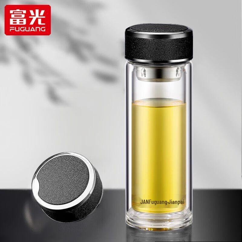 Fuguang 300ml Business Double-Layer Glass Cup