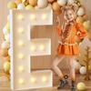 91.5CM Size Giant Letter Led Light Mosaic Design DIY Name Balloon Filling Box Large Letters Led Light Light Frame Box