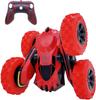 Threeking RC Stunt Cars Auto na dálkové ovládání Oboustranné řízení otočné auto o 360 stupňů, zelená