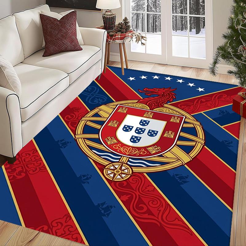 Royal Emblem Fabric carpet Living room and bedroom mats Doormat Art Christmas gifts Doormat