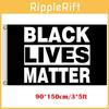 Lebendige 3x5ft Black Lives Matter Flagge mit strapazierfähigem Polyester und Messingösen