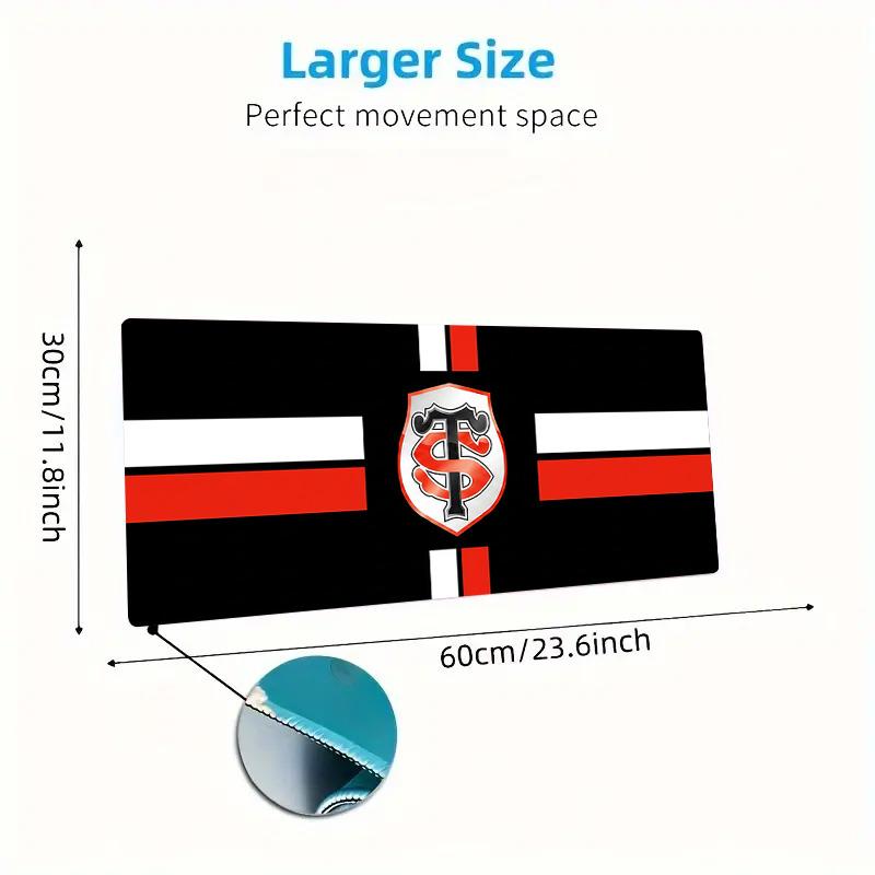 TS Shield Lace Solid Color Mouse Pad Large Gaming Table Cushion Non-slip Laptop Tablet Big Mousepad XXL Mat Mini PC Playmat With Lock edge