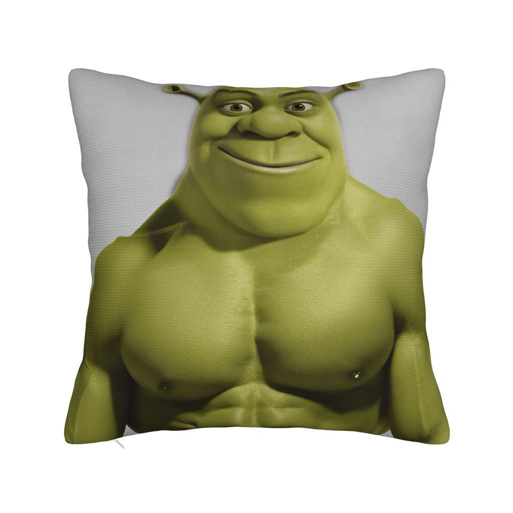 Polštářový potah Shrekův vtipný polštář Vlastní potah na polštář Novinka Povlak na polštář na pohovku ložnici domácí dekorace