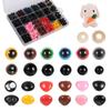 A Box 1040pcs Safety Eyes and Noses Colorful Eyes Plastic Safety Eyes  Crochet Toy Making