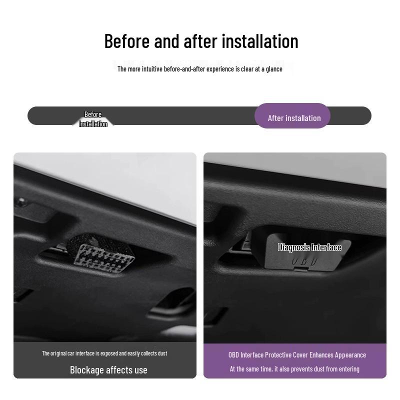 Housse de protection anti-poussière pour interface OBD et de diagnostic de voiture SU7/YU7