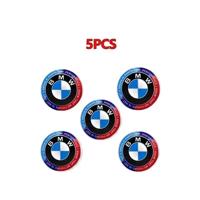 

New 2025 E90 For BMW M X3 X5 X6 Car Remote Key Logo Radio button Sticker Accessories For BMW 50th Kith F30 F10 E90 E46 E60 14MM