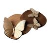 3D Visual Butterfly Flower Diatom Mud Floor Mat For Home Foot Mat, Non Mat Slip Water Door Toil X3Q4